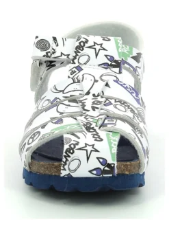 Kickers Halbsandalen "Summertan" In Weiß/ Schwarz -Baby Kleidung kickers halbsandalen summertan in weiss schwarz 3