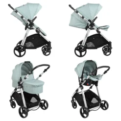 Kinderwagen 3 In 1 Ugo In Grün -Baby Kleidung kikkaboo kinderwagen 3 in 1 ugo in grun 3