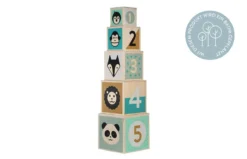 Holz-Stapelturm In Tier-Design