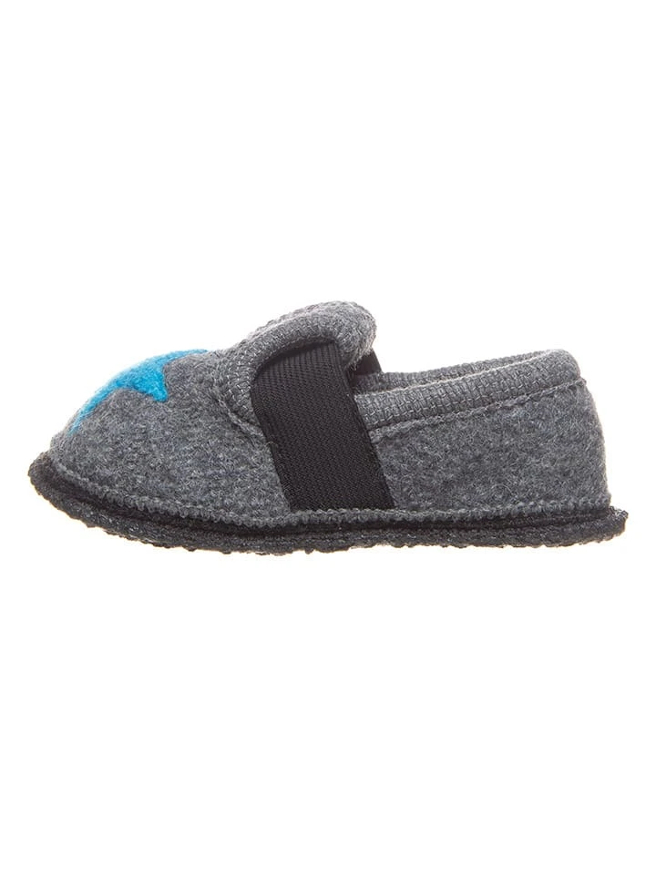 Hausschuhe "Bobby - Stern" In Grau 1 Hausschuhe "Bobby - Stern" In Grau