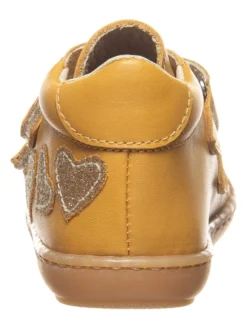 Leder-Sneakers In Gelb -Baby Kleidung kmins leder sneakers in gelb 2