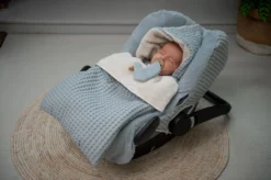 Babyschalenbezug 0+ 3 Punkte Antwerp In Blau -Baby Kleidung koeka babyschalenbezug 0 3 punkte antwerp in blau 2