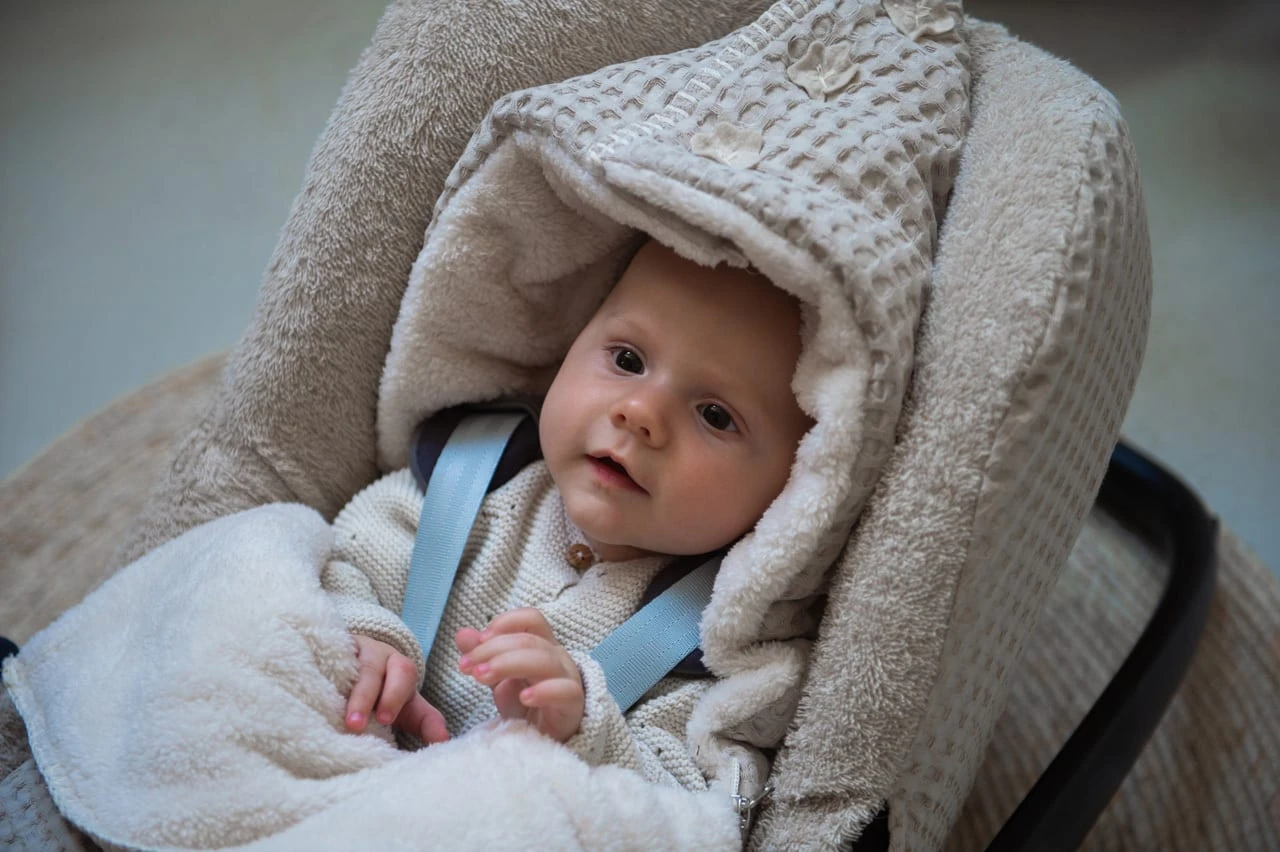 Fußsack 0+ 3 Punkte Plüsch Oslo In Sand/Kiesel 3 Fußsack 0+ 3 Punkte Plüsch Oslo In Sand/Kiesel – Bild 3