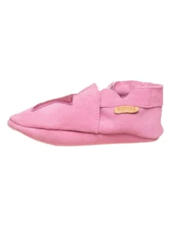 Leder-Krabbelschuhe In Pink