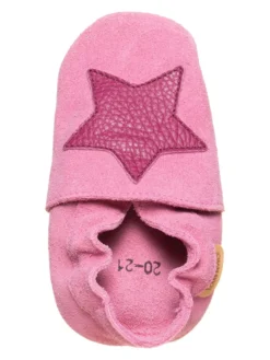 Leder-Krabbelschuhe In Pink -Baby Kleidung lamino leder krabbelschuhe in pink 3