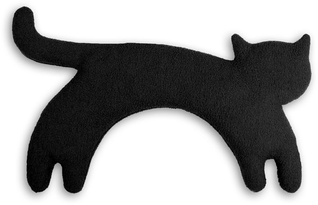 Wärmekissen "Katze Minina" Stehend In Schwarz - (L) 39 X (B) 17 Cm 1 Wärmekissen "Katze Minina" Stehend In Schwarz - (L) 39 X (B) 17 Cm