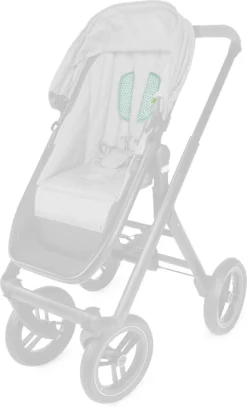 AUGUST Gurtpolster-Set Für Kinderwagen Und Buggys - Prisma, Mint, 2-tlg.