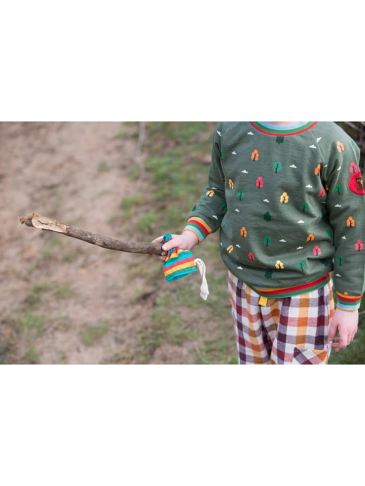 Sweatshirt "Winter Woods" In Khaki 2 Sweatshirt "Winter Woods" In Khaki – Bild 2