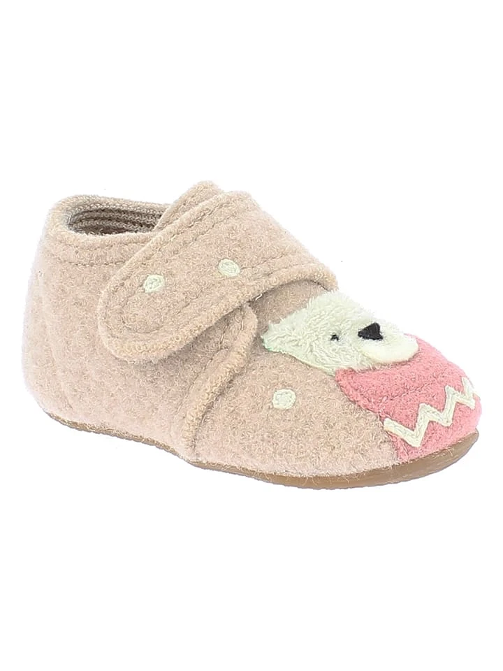 Hausschuhe "Teddybär" In Beige 2 Hausschuhe "Teddybär" In Beige – Bild 2