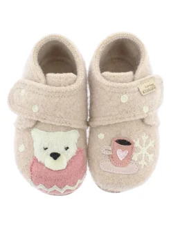 Hausschuhe "Teddybär" In Beige