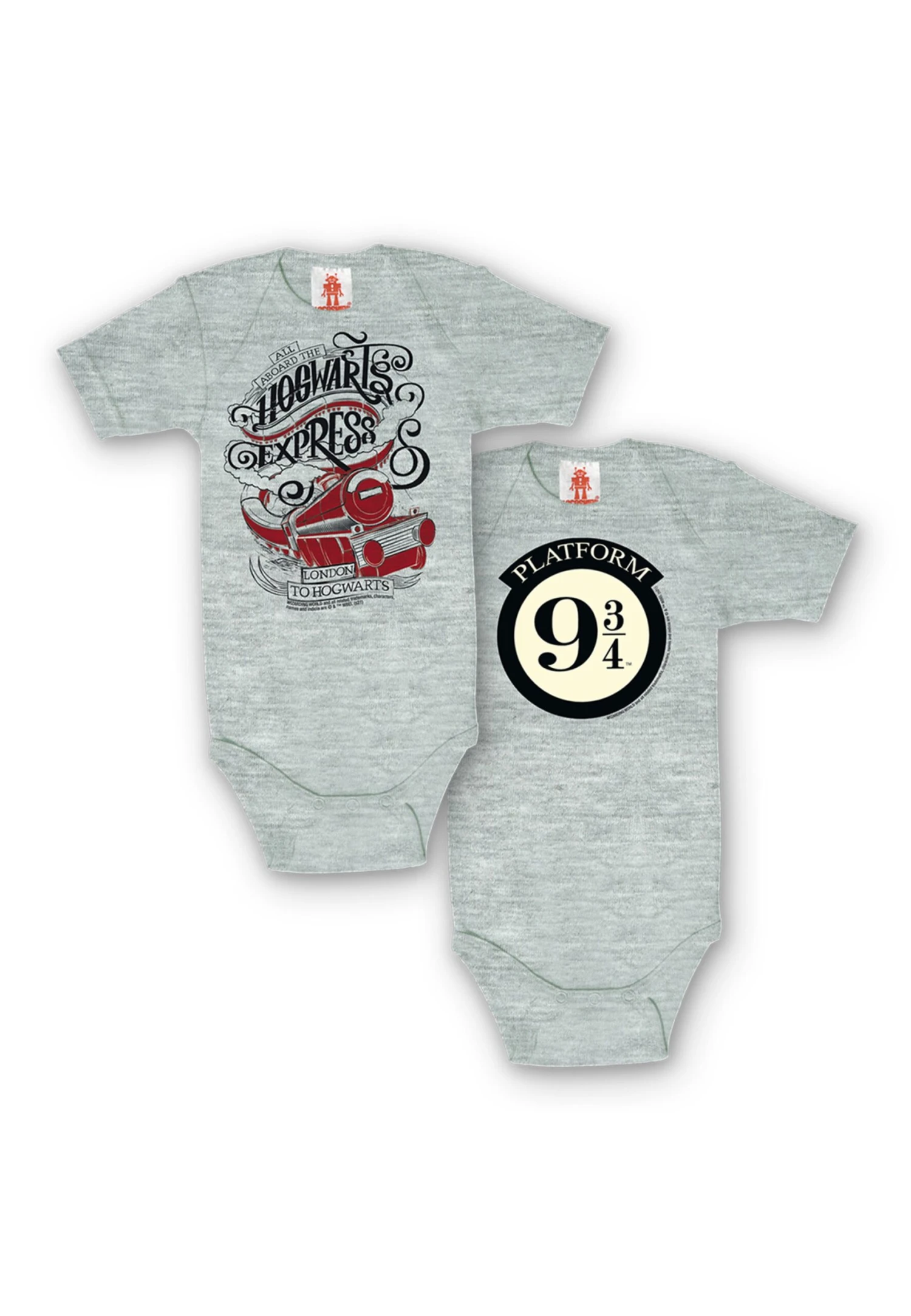 Logoshirt 2er Pack Baby-Body HARRY POTTER - HOGWARTS EXPRESS - Print Harry Potter - Hogwarts Express In Grau-meliert 2 Logoshirt 2er Pack Baby-Body HARRY POTTER - HOGWARTS EXPRESS - Print Harry Potter - Hogwarts Express In Grau-meliert – Bild 2