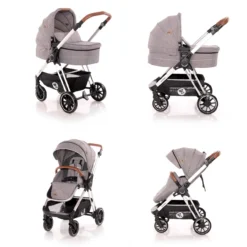 Kombikinderwagen Angel 3 In 1 In Grau -Baby Kleidung lorelli kombikinderwagen angel 3 in 1 in grau 2