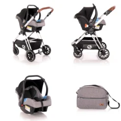 Kombikinderwagen Angel 3 In 1 In Grau -Baby Kleidung lorelli kombikinderwagen angel 3 in 1 in grau 3