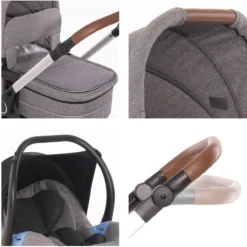 Kombikinderwagen Angel 3 In 1 In Grau -Baby Kleidung lorelli kombikinderwagen angel 3 in 1 in grau 5