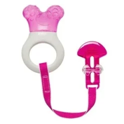 MAM Kühlbeißring Mini-Cooler & Clip In Rosa