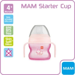 MAM Starter Cup, 150 Ml, Eule -Baby Kleidung mam starter cup 150 ml eule 2
