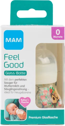 MAM Weithals Flasche Feel Good, 90 Ml, Silikonsauger, Hase 5 MAM Weithals Flasche Feel Good, 90 Ml, Silikonsauger, Hase -Baby Kleidung mam weithals flasche feel good 90 ml silikonsauger hase 2