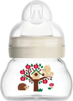 MAM Weithals Flasche Feel Good, 90 Ml, Silikonsauger, Hase