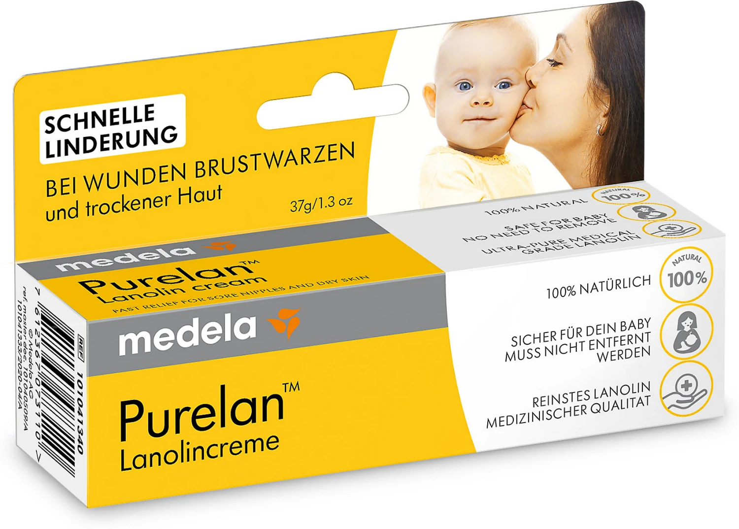 Medela Brustwarzencreme PurelanTM, 37g 4 Medela Brustwarzencreme PurelanTM, 37g – Bild 4