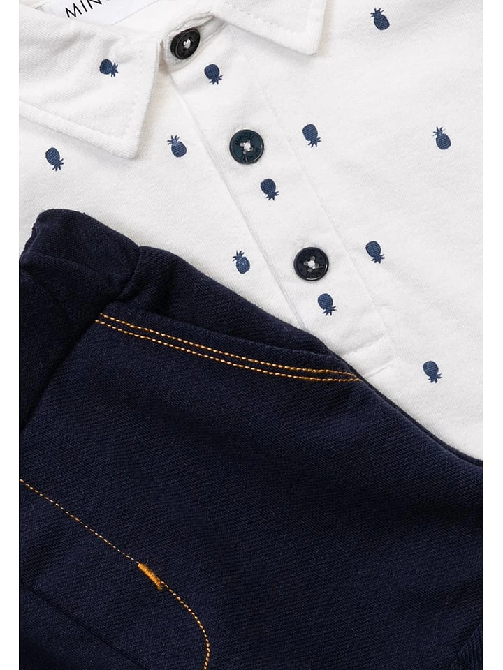 Minoti 2tlg. Outfit In Weiß/ Dunkelblau 6 Minoti 2tlg. Outfit In Weiß/ Dunkelblau – Bild 6