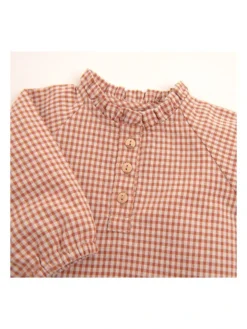 Moulin Roty Bluse "Eva" In Rotbraun -Baby Kleidung moulin roty bluse eva in rotbraun 2
