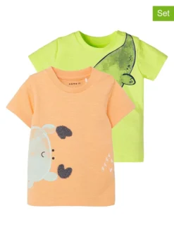 NAME IT 2er-Set: Shirts "Heine" In Bunt