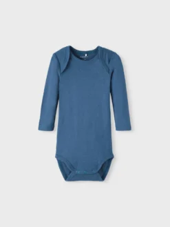 NAME IT Baby Body Langarm 3er Pack In Majolica Blue -Baby Kleidung name it baby body langarm 3er pack in majolica blue 5