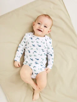 NAME IT Baby Body Langarm 3er Pack In Majolica Blue -Baby Kleidung name it baby body langarm 3er pack in majolica blue 6