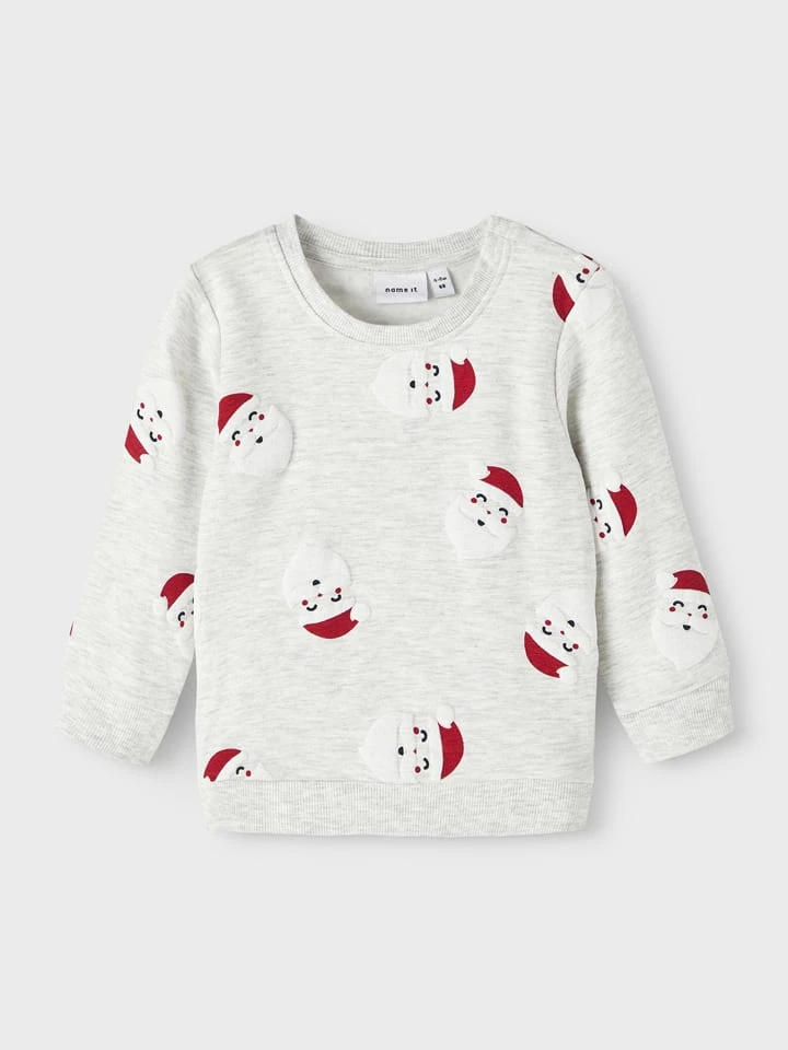 NAME IT Sweatshirt "Christmas" In Grau 1 NAME IT Sweatshirt "Christmas" In Grau