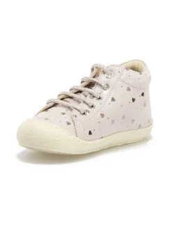 Naturino Leder-Sneakers "Cocoon" In Rosa/ Silber 6 Naturino Leder-Sneakers "Cocoon" In Rosa/ Silber -Baby Kleidung naturino leder sneakers cocoon in rosa silber 2