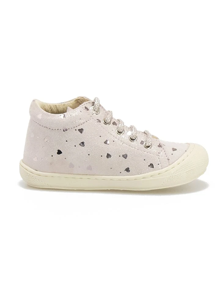 Naturino Leder-Sneakers "Cocoon" In Rosa/ Silber 1 Naturino Leder-Sneakers "Cocoon" In Rosa/ Silber