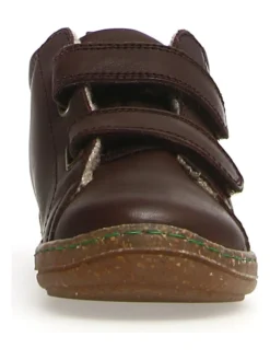 Naturino Leder-Sneakers "Windy" In Dunkelbraun -Baby Kleidung naturino leder sneakers windy in dunkelbraun 3