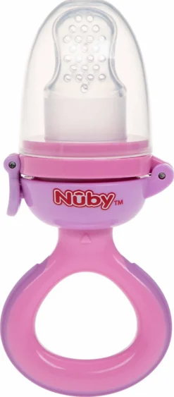Nuby Frucht- Und Frischkostsauger Aus Silikon - 6m+ Pink