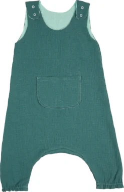 MusselinOverall Mit Druckknopf, Deep Forest