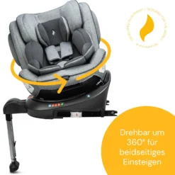 Kindersitz "Eno360 SL" In Light Grey Melange - Gruppe 0+/1/2/3 -Baby Kleidung osann kindersitz eno360 sl in light grey melange gruppe 0 1 2 3 2