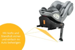 Kindersitz "Eno360 SL" In Light Grey Melange - Gruppe 0+/1/2/3 -Baby Kleidung osann kindersitz eno360 sl in light grey melange gruppe 0 1 2 3 6