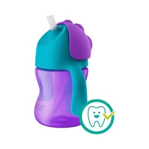 PHILIPS AVENT Trinklernbecher Mit Strohhalm, SCF796/02, 200ml, 9-12M In Lila 2 PHILIPS AVENT Trinklernbecher Mit Strohhalm, SCF796/02, 200ml, 9-12M In Lila – Bild 2