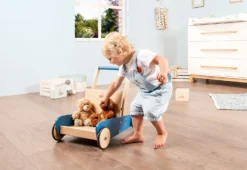 Pinolino Lauflernwagen 'Mats' In Blau -Baby Kleidung pinolino lauflernwagen mats in blau 2