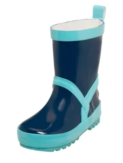 Playshoes Gummistiefel In Dunkelblau/ Türkis