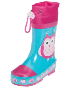 Playshoes Gummistiefel In Türkis/ Pink