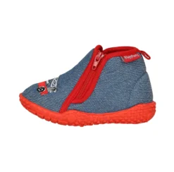 Playshoes Hausschuh Feuerwehr In Jeansblau