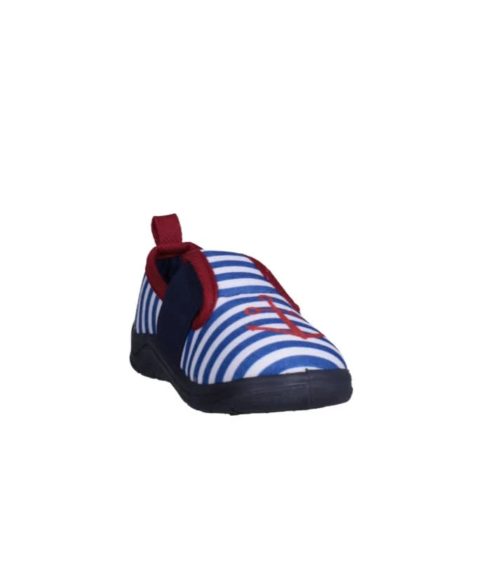 Playshoes Hausschuh Maritim In Marine/weiß 4 Playshoes Hausschuh Maritim In Marine/weiß – Bild 4
