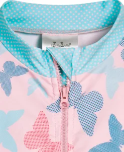 Playshoes UV-Schutz Einteiler Schmetterlinge 1/1 Arm In Rosa -Baby Kleidung playshoes uv schutz einteiler schmetterlinge 1 1 arm in rosa 2