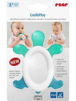 Reer 2er- Set: Kühlbeißring "Cool&Play" - Ab 3 Monaten -Baby Kleidung reer 2er set kuhlbeissring coolandplay ab 3 monaten 2