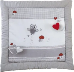 Roba Spiel- Und Krabbeldecke Adam & Eule, 100x100 Cm