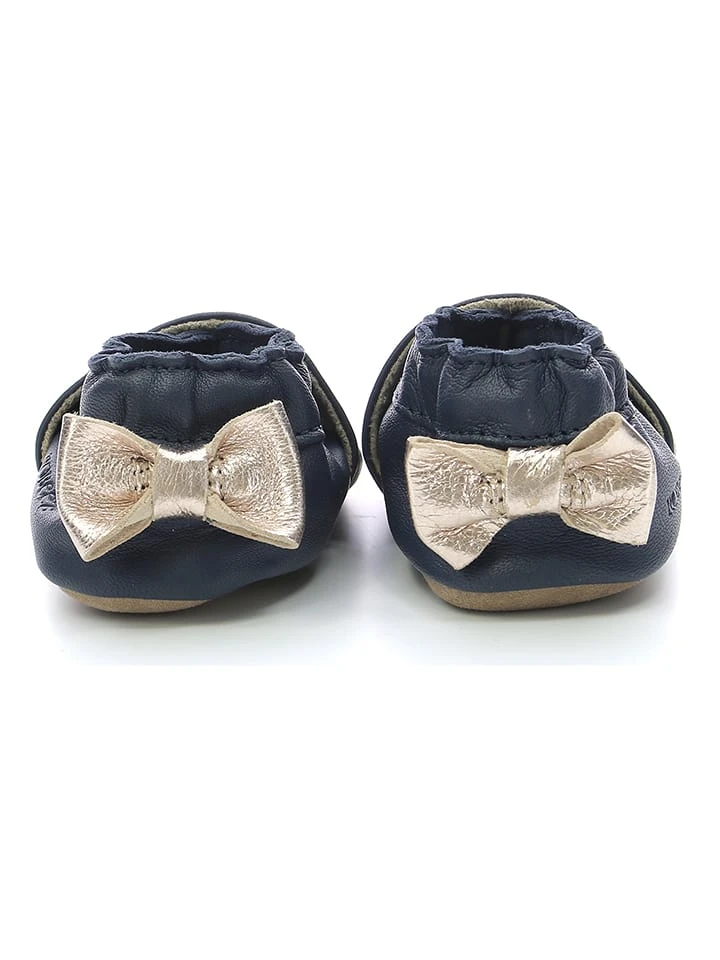 ROBEEZ Leder-Krabbelschuhe "Pretty Swan" In Dunkelblau 5 ROBEEZ Leder-Krabbelschuhe "Pretty Swan" In Dunkelblau – Bild 5