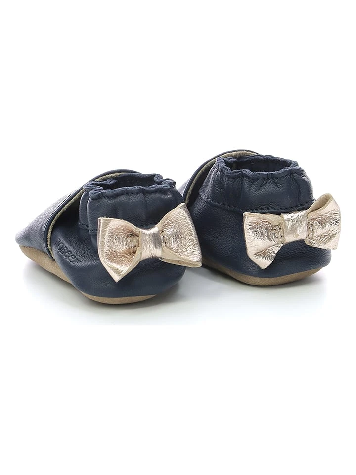ROBEEZ Leder-Krabbelschuhe "Pretty Swan" In Dunkelblau 6 ROBEEZ Leder-Krabbelschuhe "Pretty Swan" In Dunkelblau – Bild 6