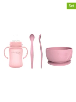 ROTHO 4tlg. Trink- & Esslern-Set In Rosa