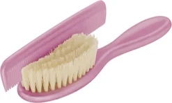 Rotho Babydesign Kamm & Bürste Mit Naturborsten Fantastic Mauve