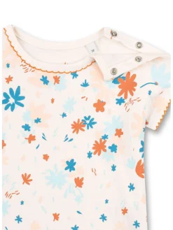 Shirt In Weiß/ Bunt -Baby Kleidung sanetta kidswear shirt in weiss bunt 2